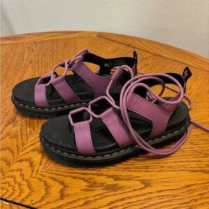 Dr. Martens Nartilla gladiator sandals, women's 8, purple leather